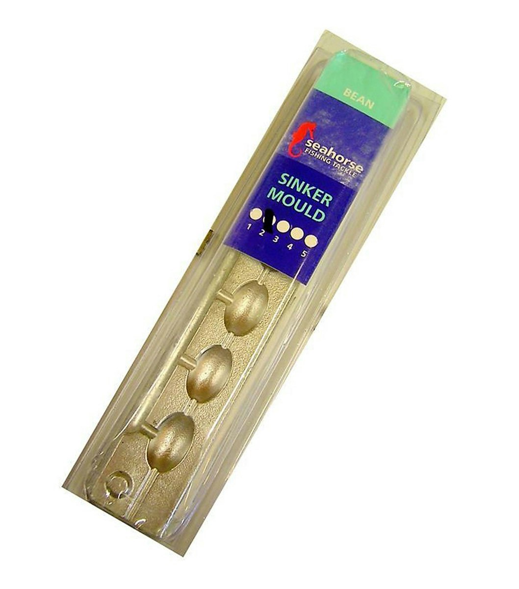 Seahorse 2 Bean Sinker Mould - Makes 6 Sinkers - Made In Australia