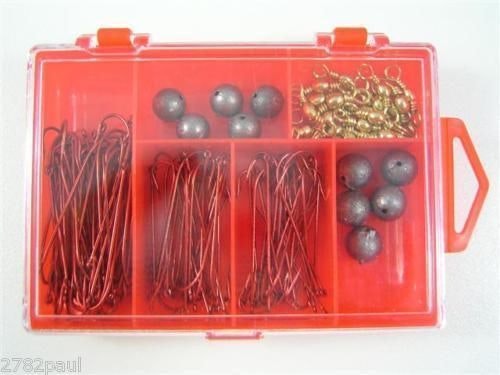 Surecatch 130pc Flathead Pack In Fishing Tackle Box - Tackle Kit