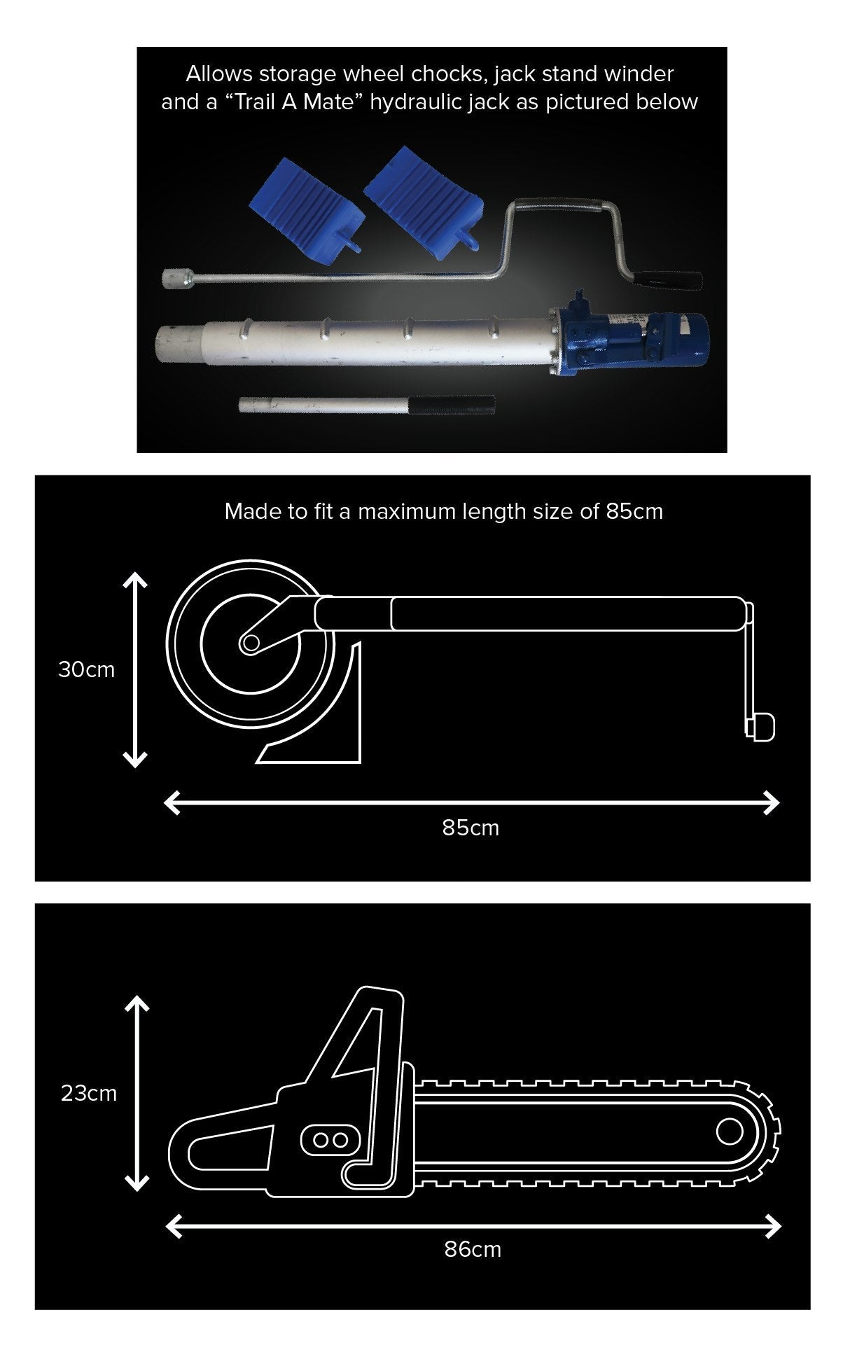 JOCKEY WHEEL & CHAINSAW BUDDY