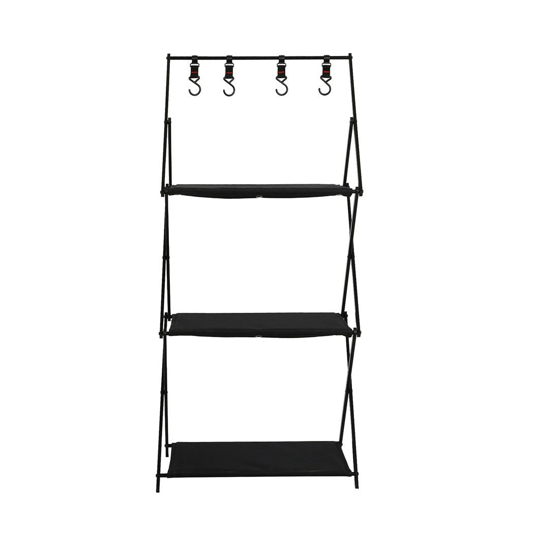 Levede Camping Storage Shelves Portable Hanging Rack Foldable BBQ Picnic Table