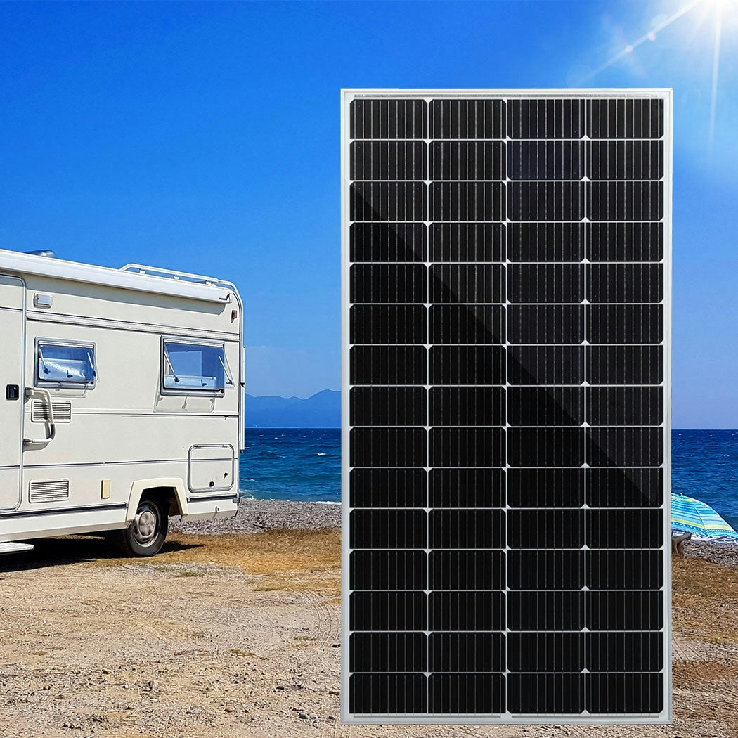 Traderight Group 12V 350W Solar Panel Kit Mono Caravan Camping Power Controller Charging USB Home