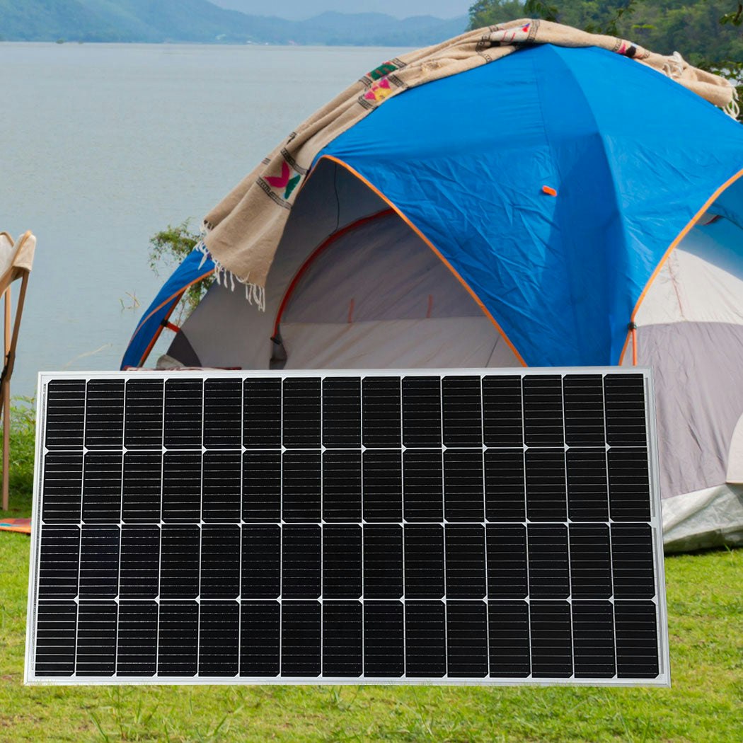 Traderight Group 12V 350W Solar Panel Kit Mono Caravan Camping Power Controller Charging USB Home