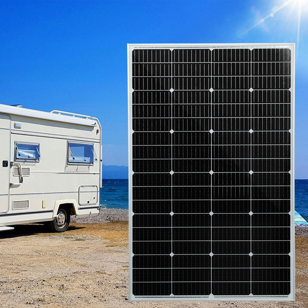 Traderight Group 12V 300W Solar Panel Kit Mono Caravan Camping Power Controller Charging USB Home