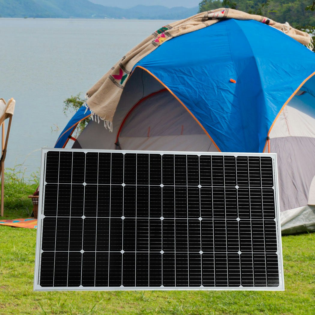 Traderight Group 12V 300W Solar Panel Kit Mono Caravan Camping Power Controller Charging USB Home