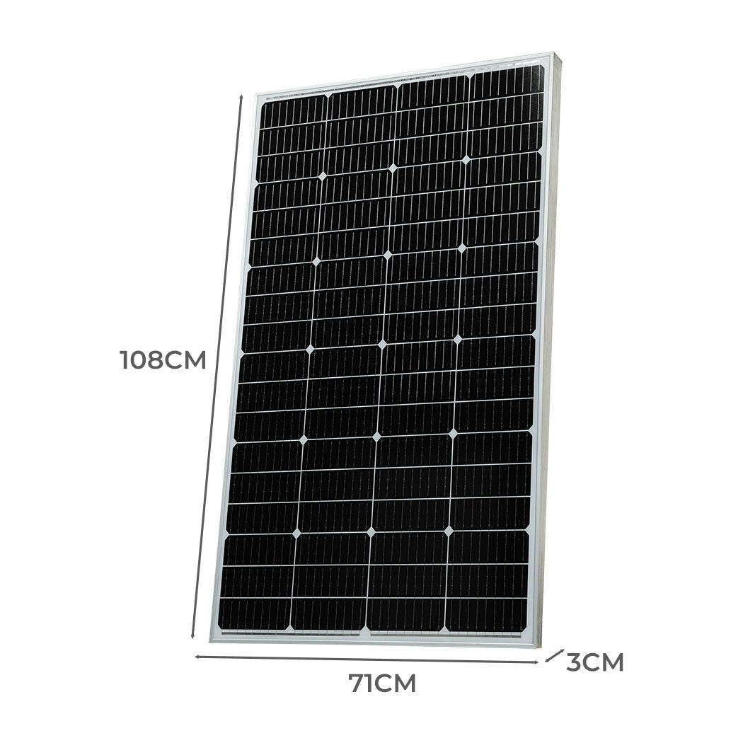 Traderight Group 12V 300W Solar Panel Kit Mono Caravan Camping Power Controller Charging USB Home