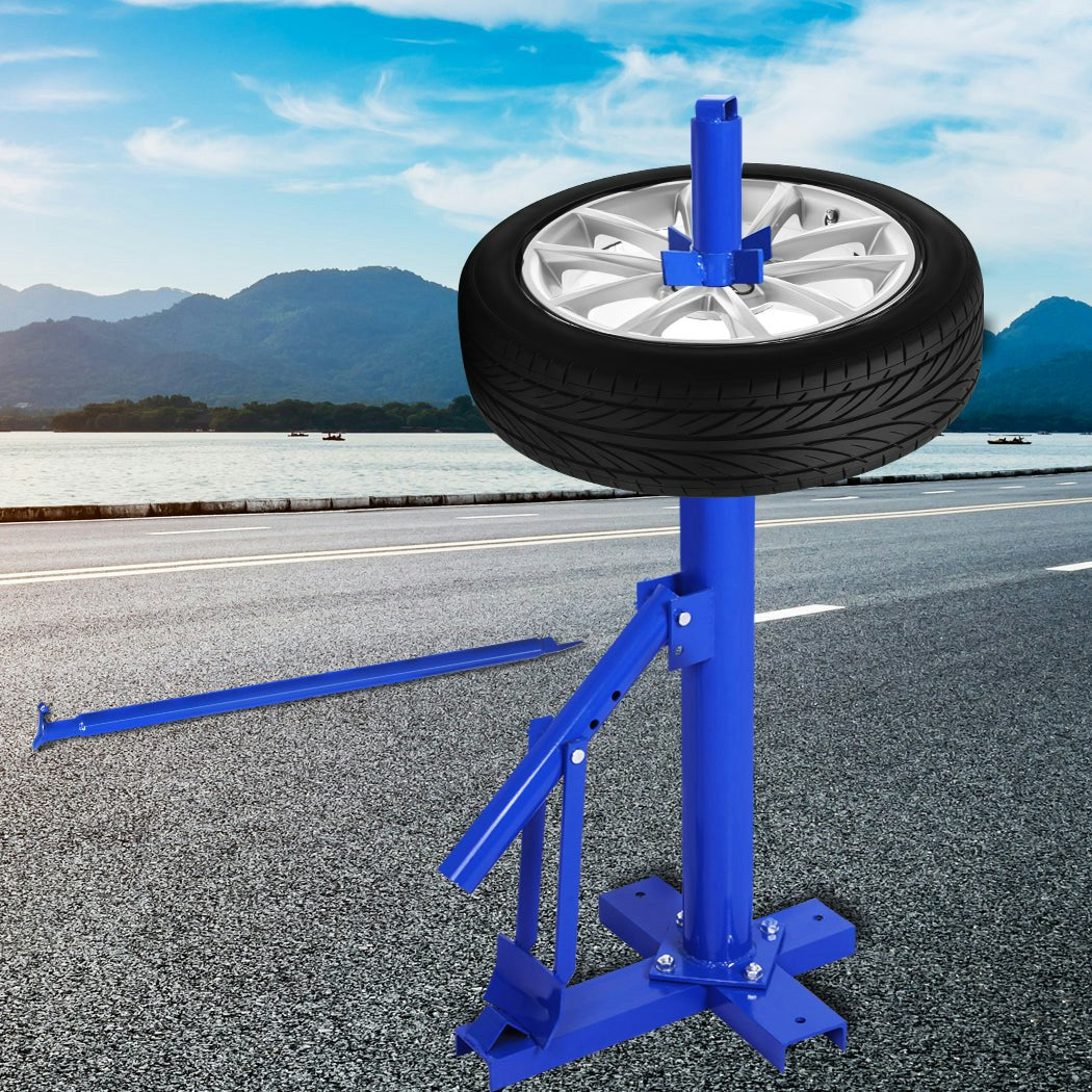 Traderight Group Manan Tyre Changer Tire Changer Motorcycle Vehicle Bead Breaker Manual Tool Blue
