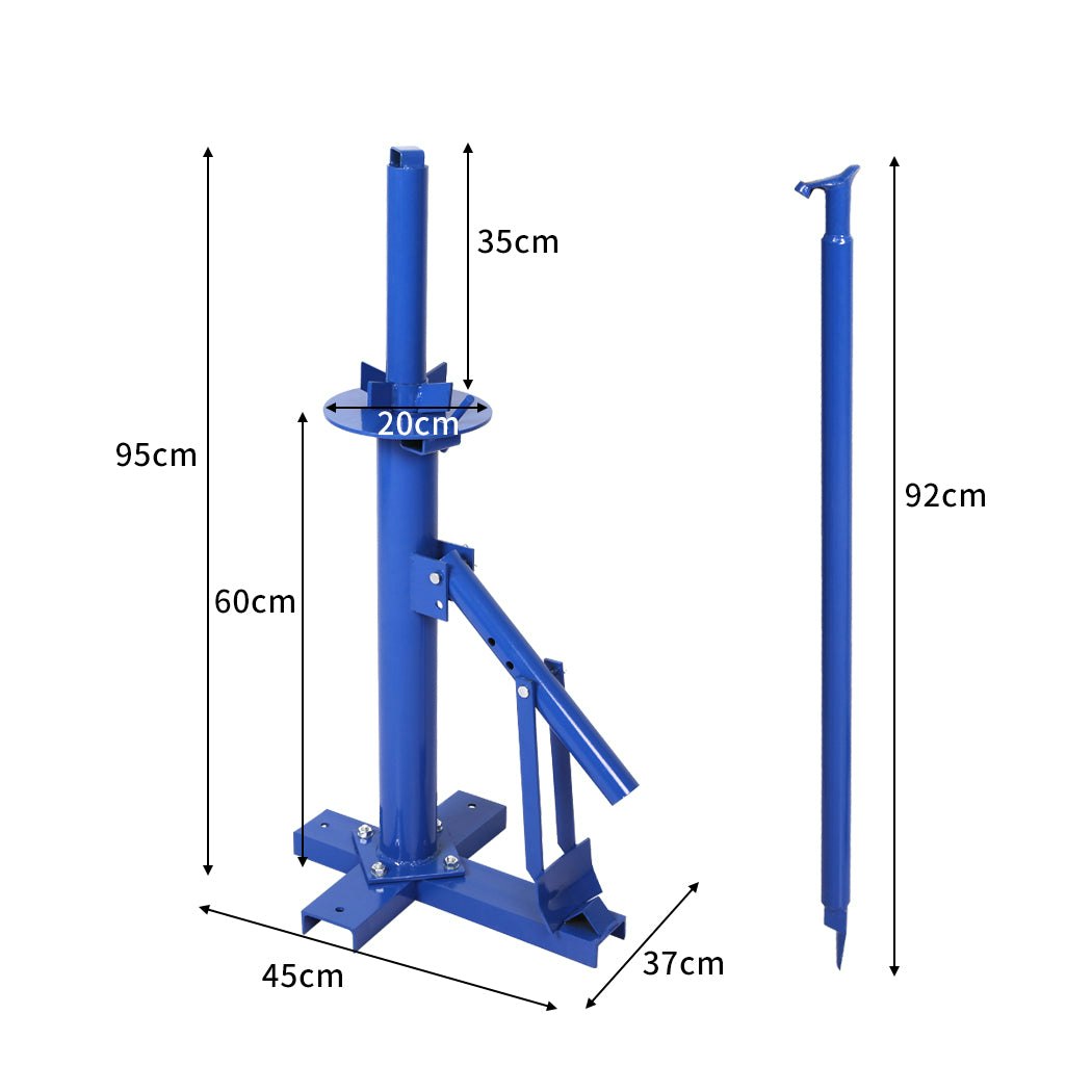 Traderight Group Manan Tyre Changer Tire Changer Motorcycle Vehicle Bead Breaker Manual Tool Blue