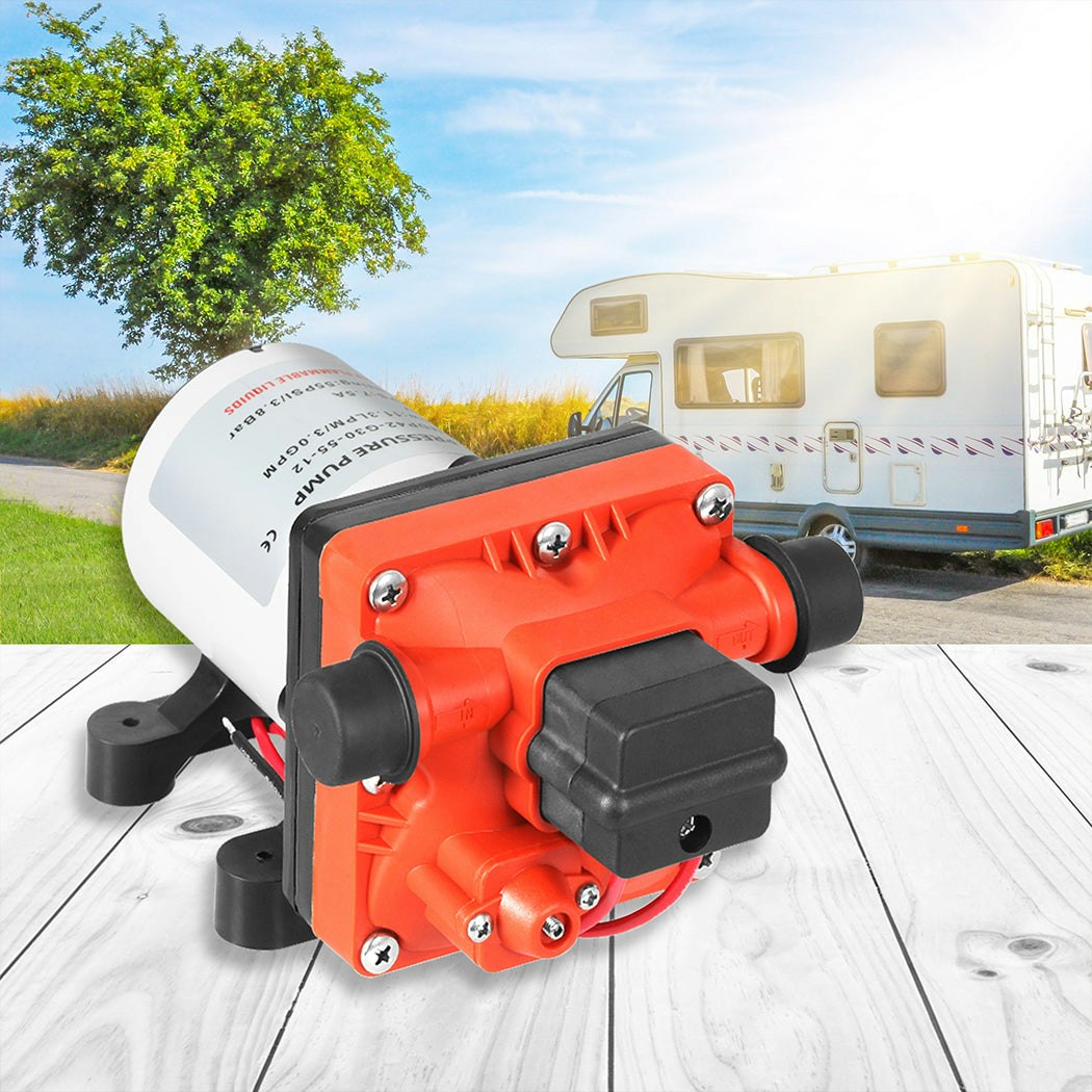 12V Water Pump High Pressure Self-priming Auto Switch Large Flow Caravan Boat