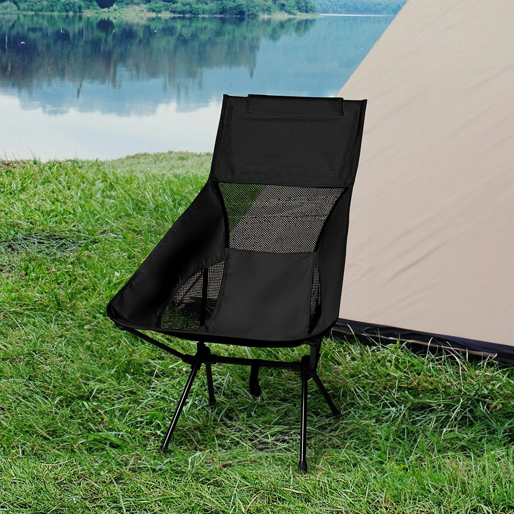 Levede Camping Chair Folding Outdoor Portable Lightweight Fishing Beach Picnic