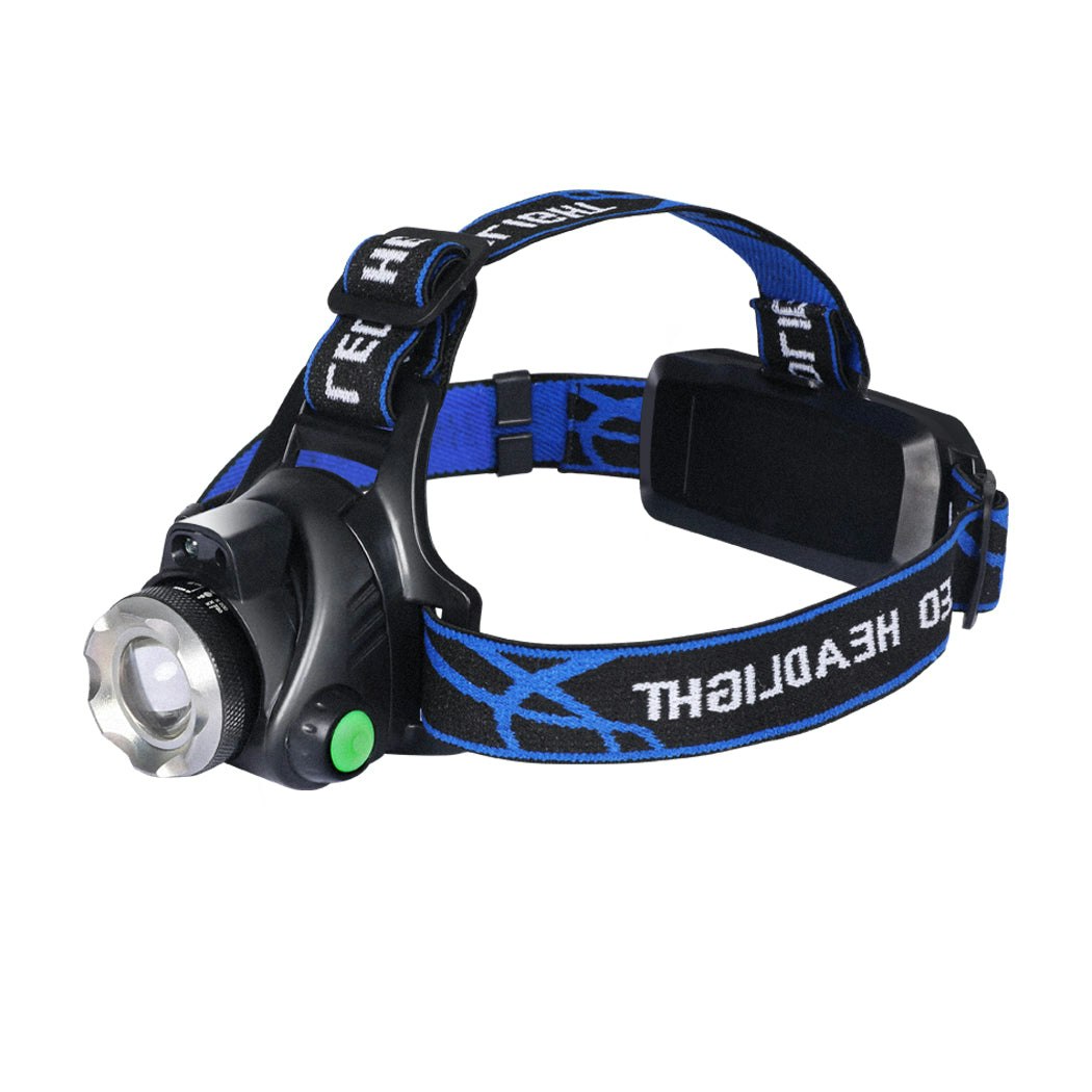 Traderight Group LED Outdoor Headlamp Camping Headlight Flashlight Head Torch Light Rechargeable