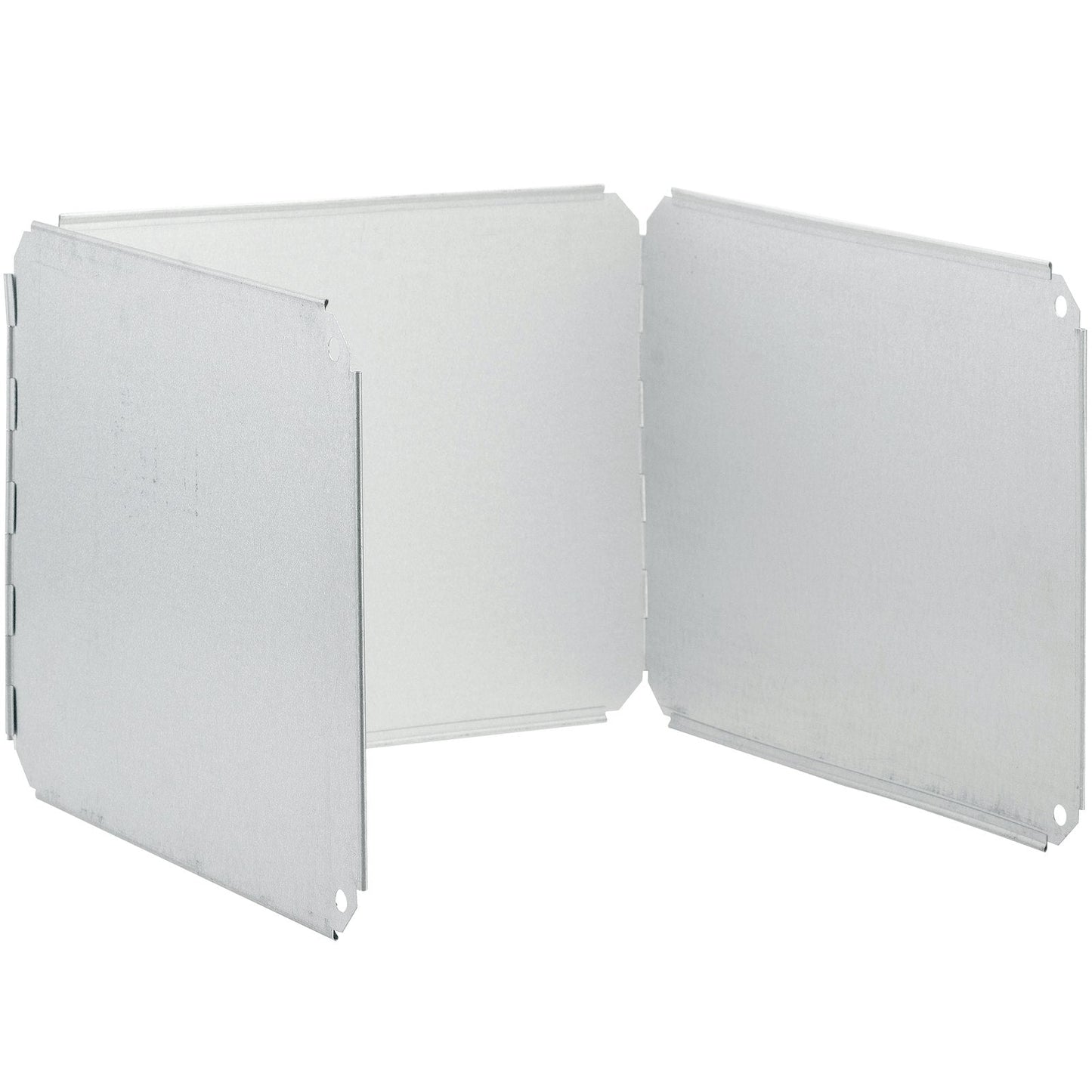 Wildtrak 3-Sided Steel 111cm Camp Fire Windshield Camping Outdoor Cover Silver