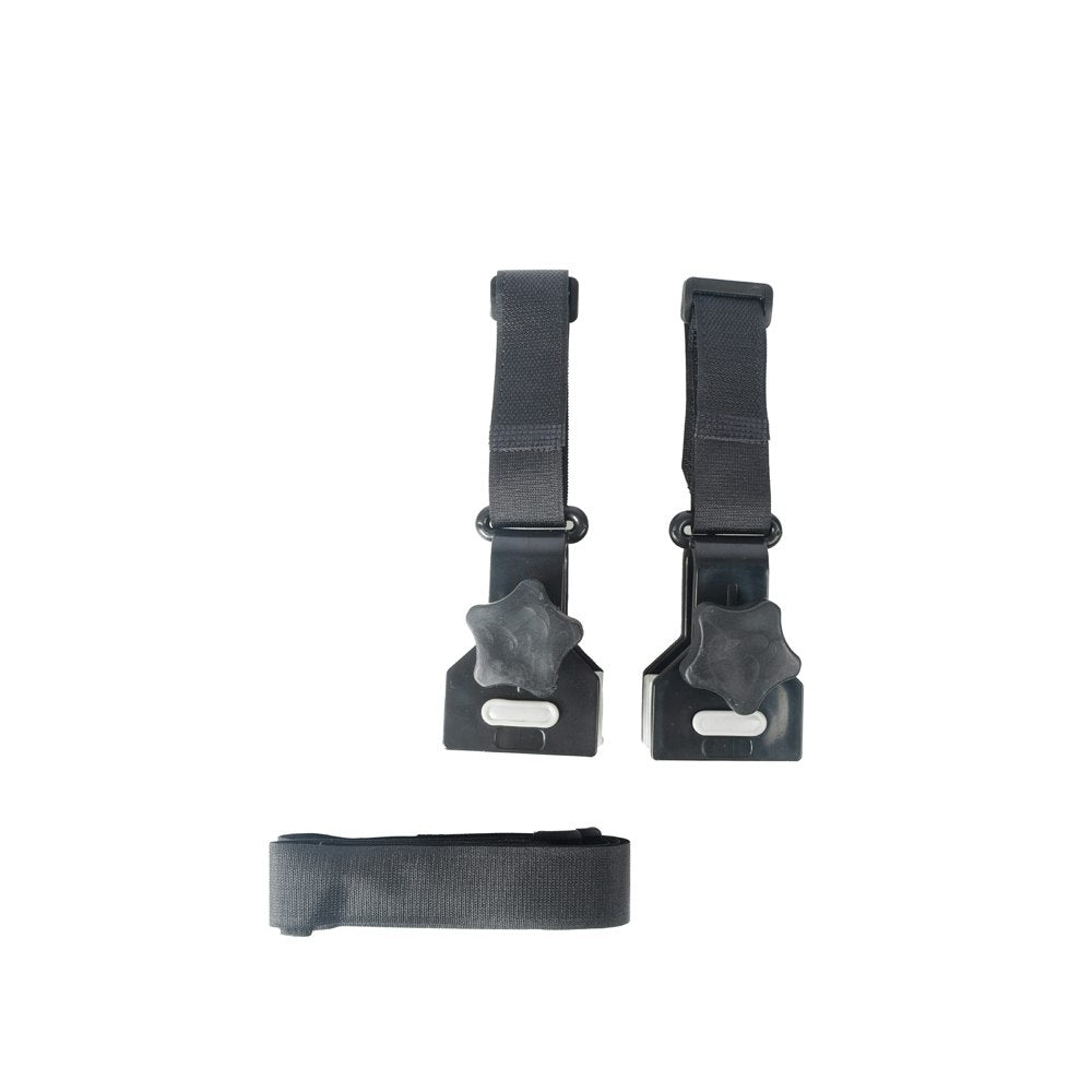 2x 2pc Wildtrak 5cm Deluxe Caravan Awning Deflapper Strap Camping Accessory BLK
