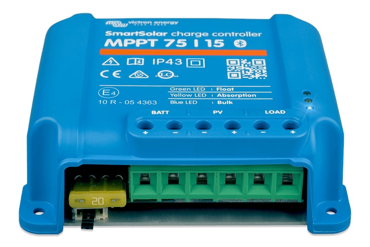 Victron 12/24V 15A SmartSolar MPPT 75/15 Bluetooth Solar Charge Controller