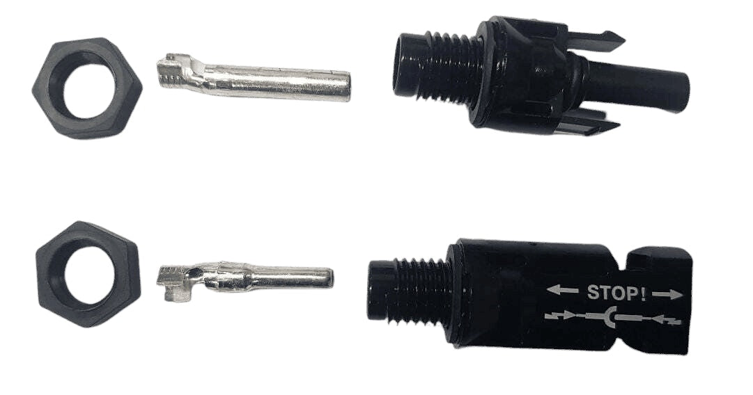 Stäubli Bulkhead (Panel Mount) MC4 Connector Pair