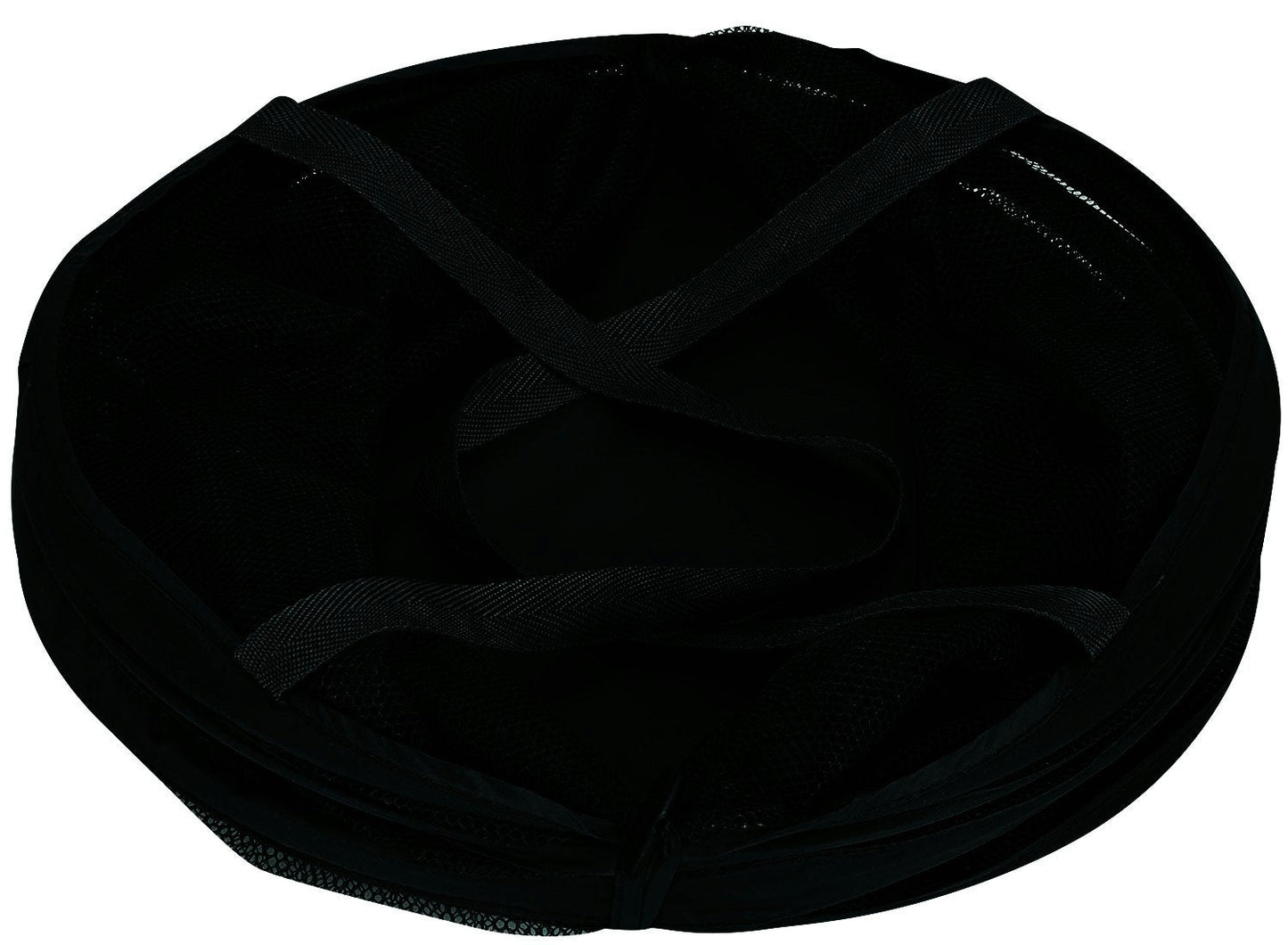 Wildtrak Round 45x30cm Collapsible Camp Storage Rubbish Bin/Laundry Basket Black