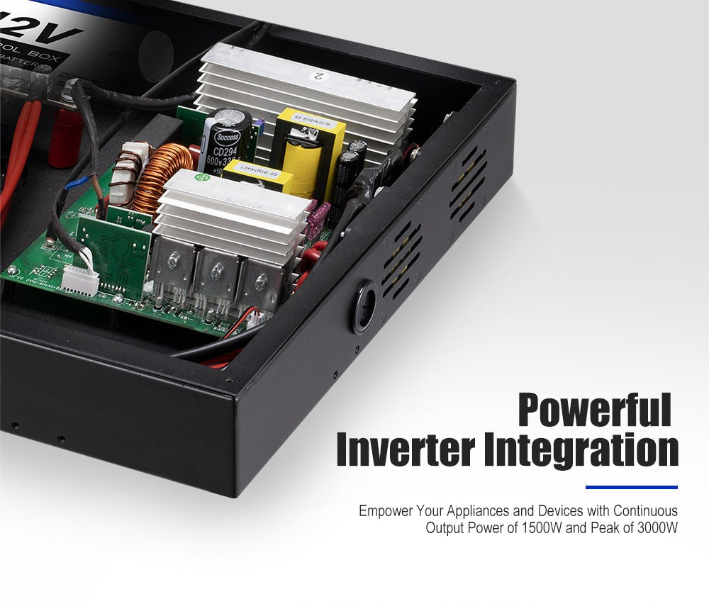 Atem Power 12V Control Box W/ 1500W/3000W inverter Smart Control Hub Built-in 40A DCDC Charger 4x4