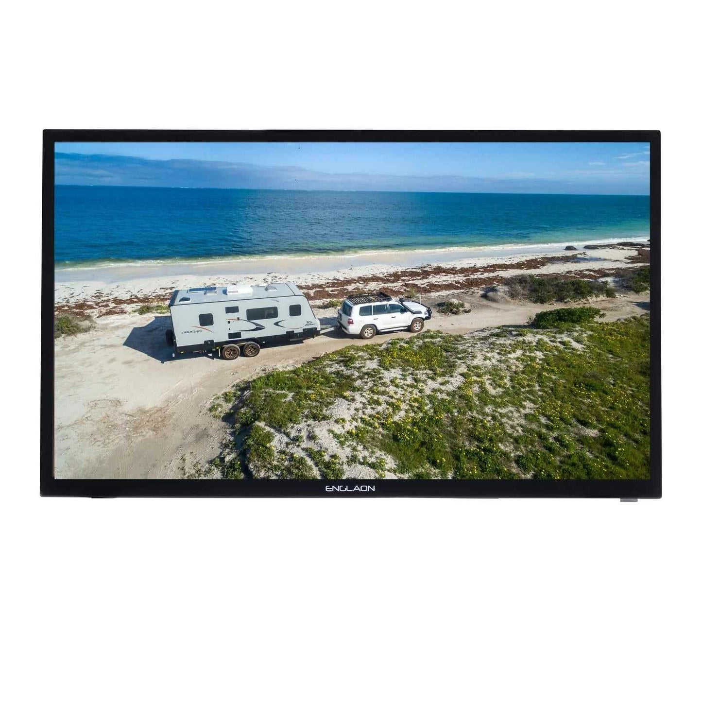 ENGLAON 24’’ HD Smart LED 12V TV With Built-in Chromecast and Bluetooth Android 11