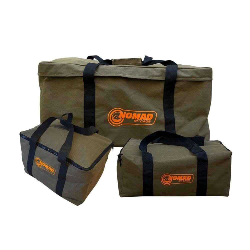 NOMAD Overnight Canvas Bag #7 + #4 Medium Canvas Bag + #6 Large Canvas Bag