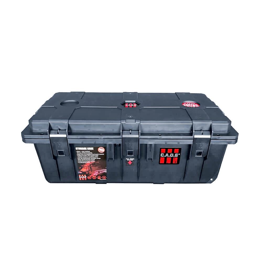 Pack & Store #6 - CAOS Handy Case 100 + 3 x Handy Storage Box (Orange, Clear & Black)