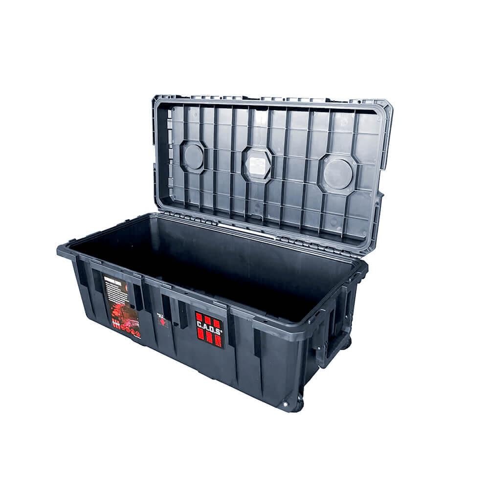 Pack & Store #6 - CAOS Handy Case 100 + 3 x Handy Storage Box (Orange, Clear & Black)