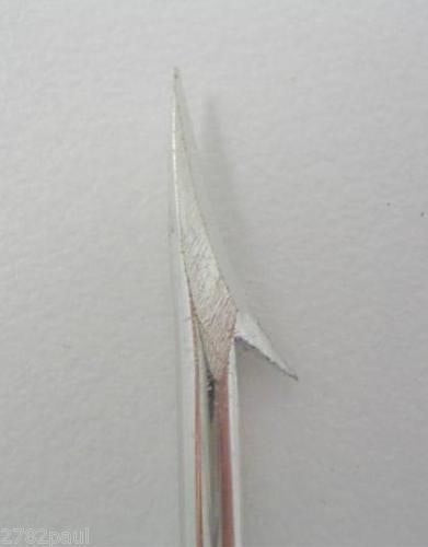 100 x Size 10 Mustad 455D 1 Barb Fishing Spear Heads - 132mm Replacement Spears