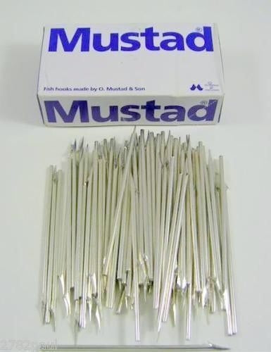 100 x Size 10 Mustad 455D 1 Barb Fishing Spear Heads - 132mm Replacement Spears