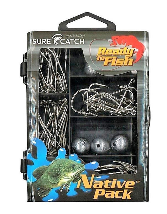 Surecatch 66pc Native Pack In Fishing Tackle Box - Tackle Kit
