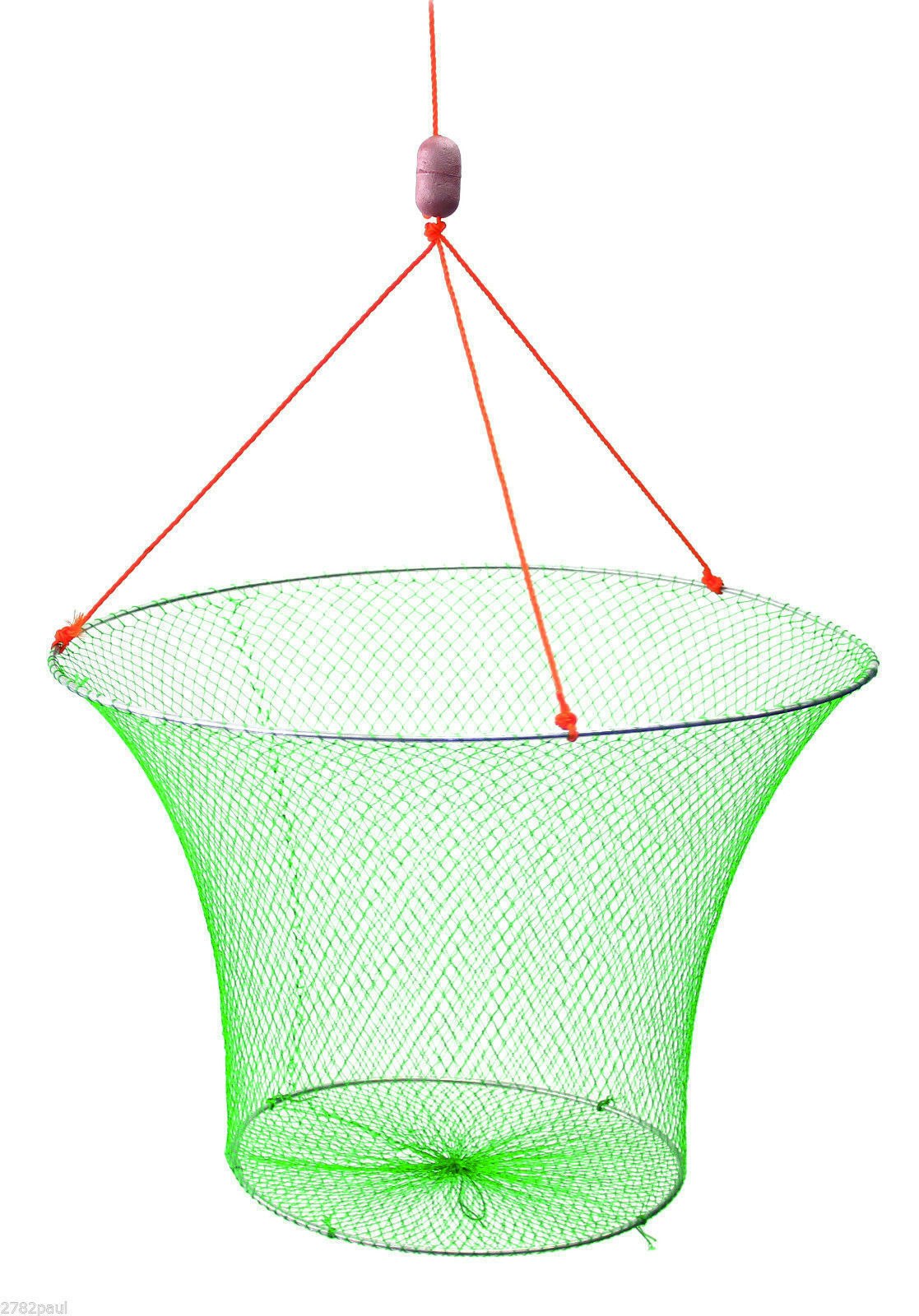 2 X Wilson Double Ring Yabbie Nets With 1 Inch Mesh-Drop Net-Twin Pack-Red Claw