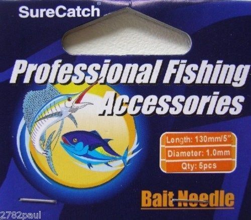 5 Pack of Surecatch 130mm Bait Needles