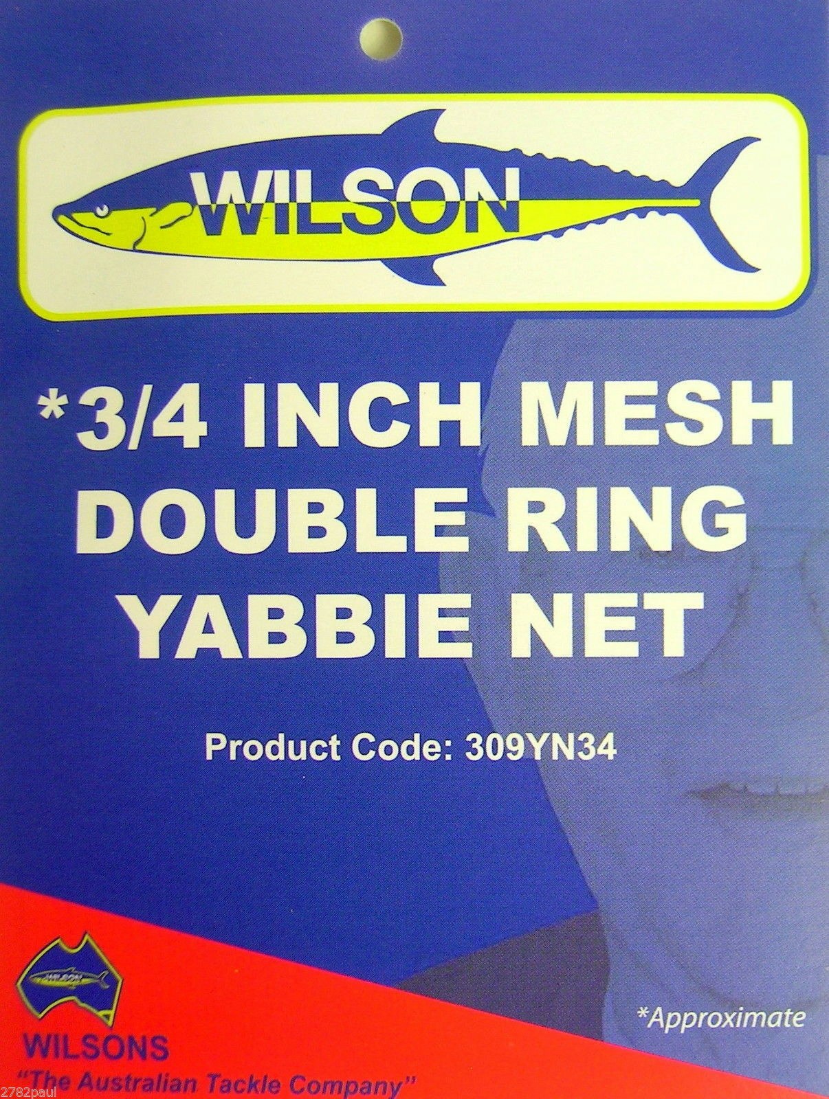 4 X Wilson Double Ring Yabbie Nets With 3/4 Inch Mesh-Drop Net-Four Pack