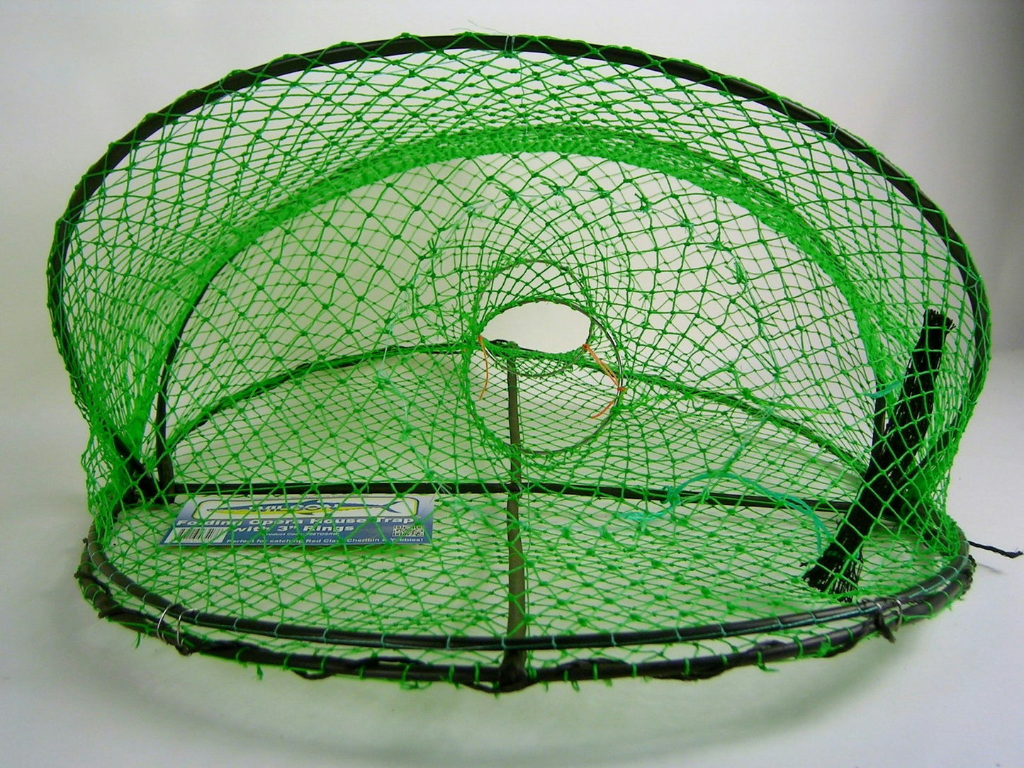 4 X Wilson Folding Opera House Traps-Four Pack-Green Yabbie Net-75mm Rings