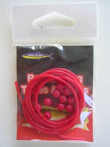 1 Packet of Wilson Red Whiting Tubes And Beads