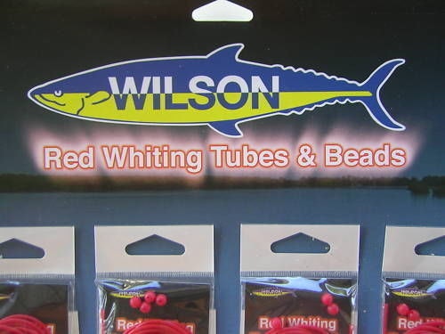 1 Packet of Wilson Red Whiting Tubes And Beads