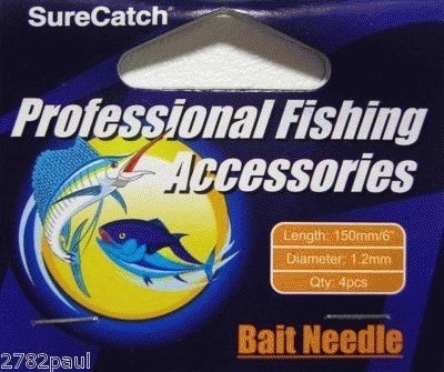 4 Pack of Surecatch 150mm Bait Needles