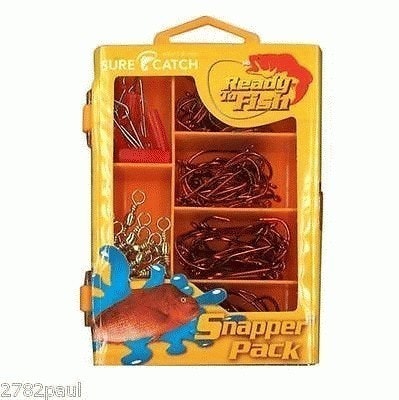 6 X Ready To Fish Aussie Tackle Packs 825 Pce-Bream-Whiting-Snapper-Flathead,Etc