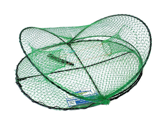 Wilson Folding Opera House Trap-Green Yabbie Net-3 Inch Entry Rings