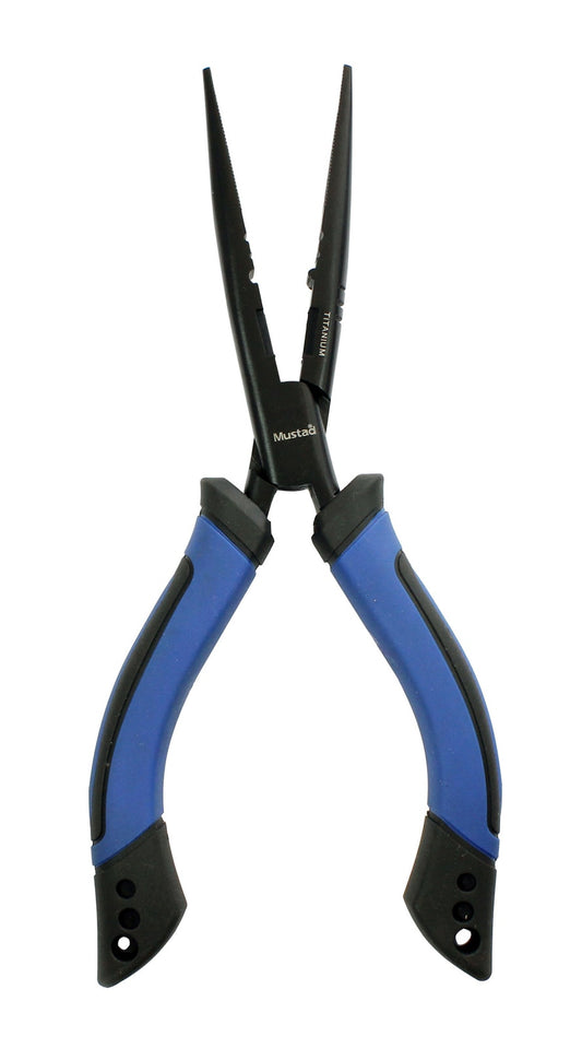 Mustad Stainless Steel 8 Inch Needle Nose Multi-Purpose Pliers - Cuts and Crimps
