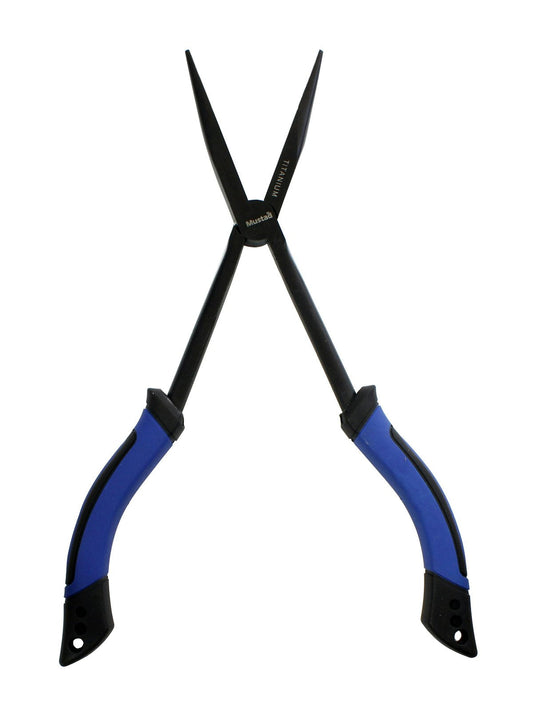 Mustad Stainless Steel 11 Inch Needle Nose Fishing Pliers -Heavy Duty Long Reach
