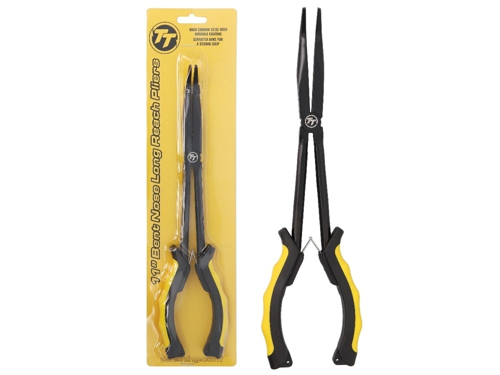 TT Fishing 11 Inch Bent Nose Long Reach Fishing Pliers