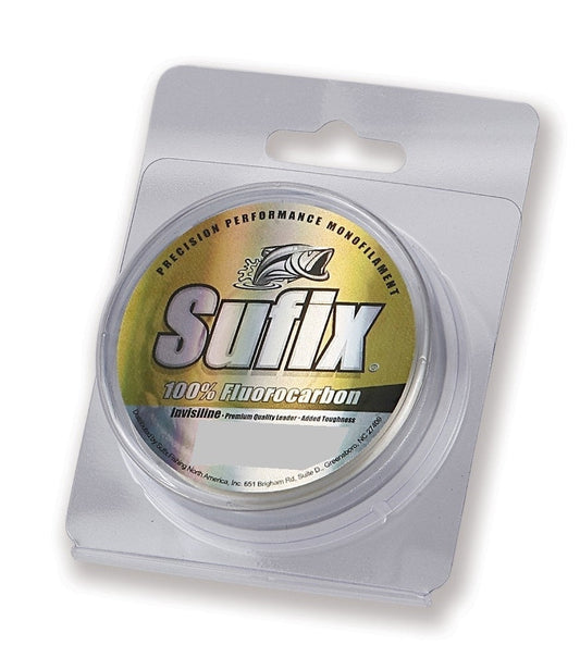 20m Spool of 2lb Sufix 100% Fluorocarbon InvisiLine Fishing Leader