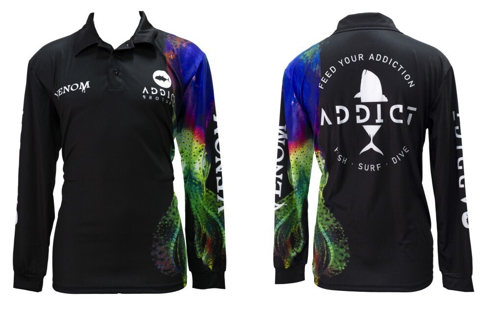 Wilson Venom Addict Brothers Squid Tournament Long Sleeve Fishing Shirt - UPF50+