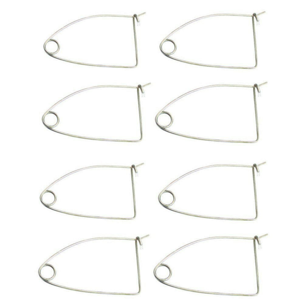 8 x Galvanised Steel Quick Release Bait Clips - Crab Pot Bait Clips