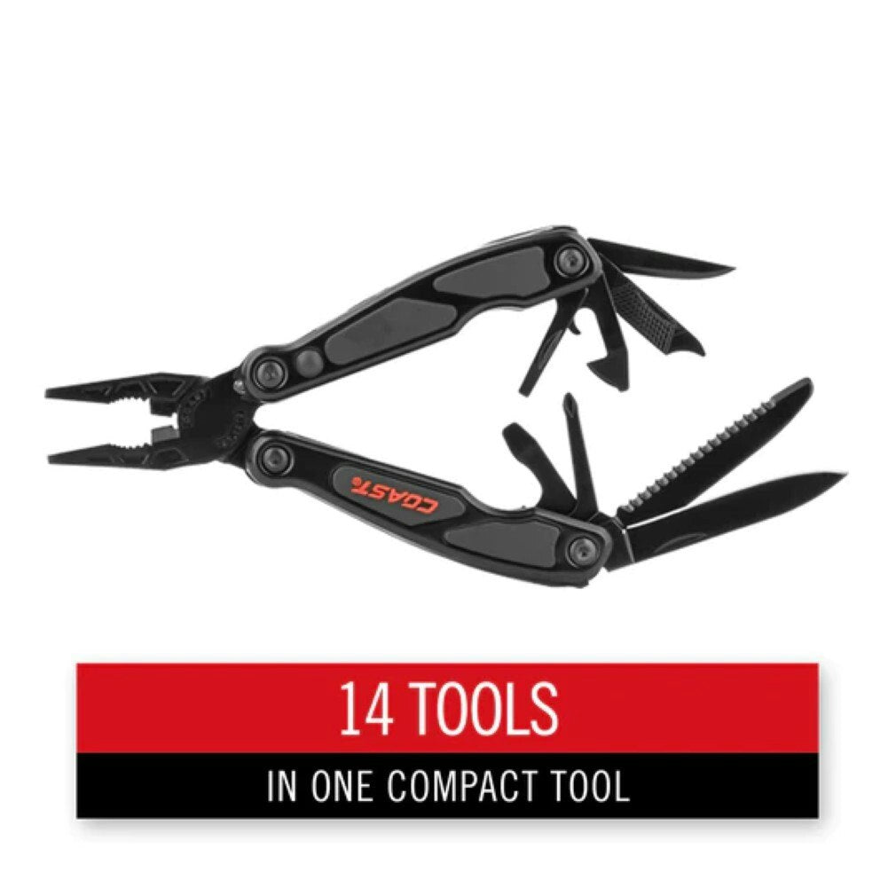 Coast LED135 Multi-Tool - 14 in One Multipurpose Spring Loaded Pliers