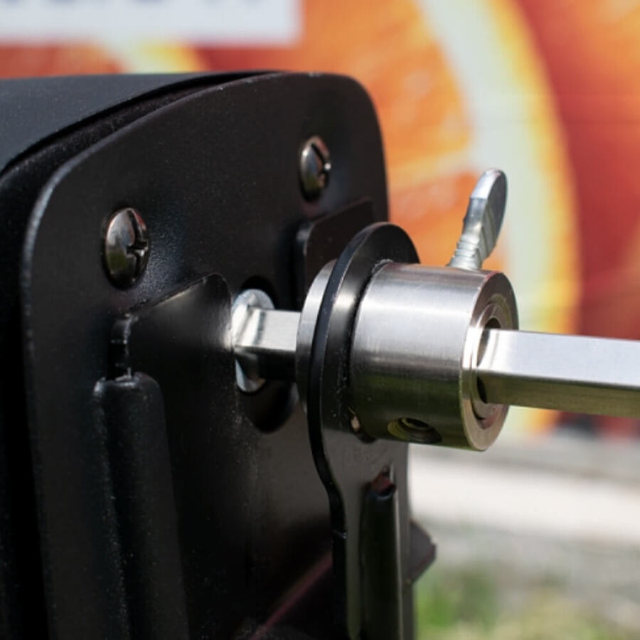 Outdoor Central Two Stand 80cm Lightweight Battery Operated Camping Rotisserie