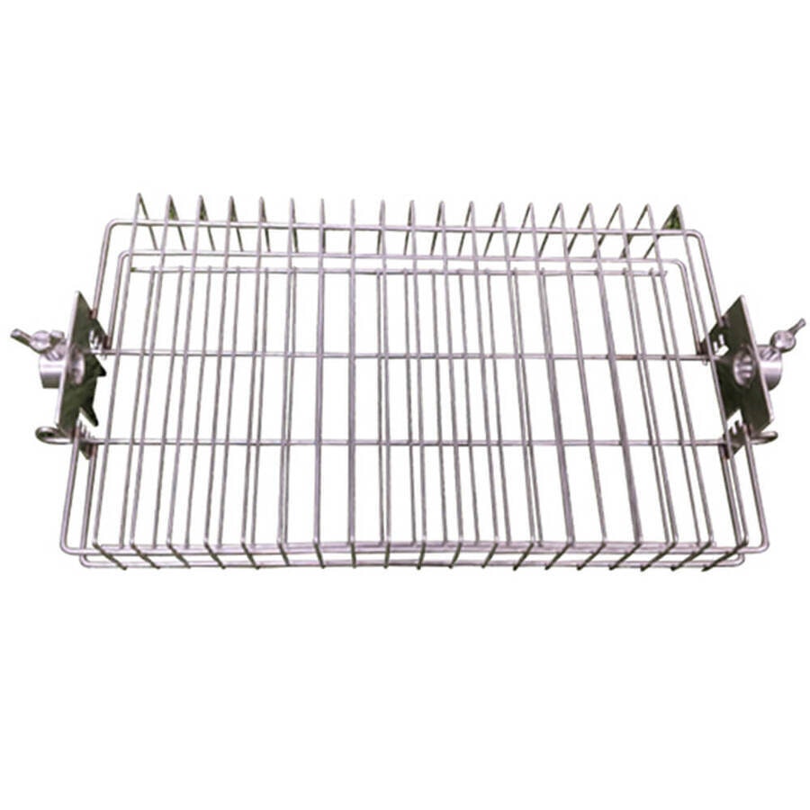 Auspit Spit Rotisserie Stainless Steel Adjustable Basket