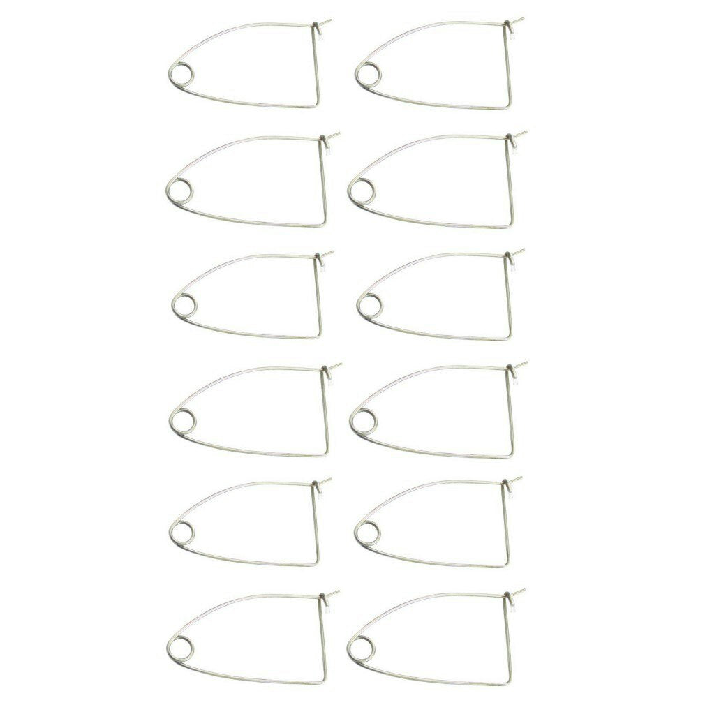 12 x Galvanised Steel Quick Release Bait Clips - Crab Pot Bait Clips