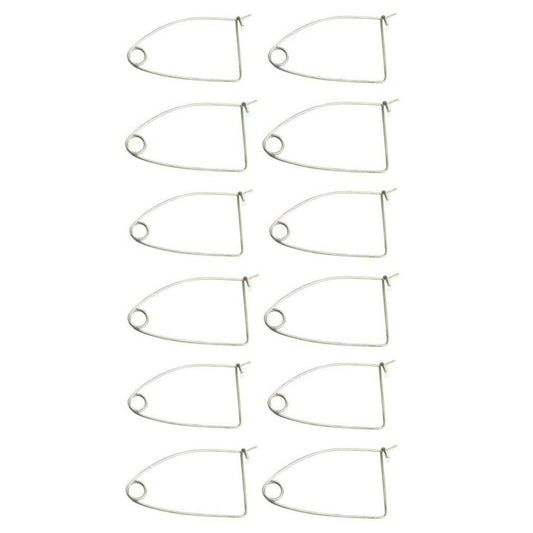 12 x Galvanised Steel Quick Release Bait Clips - Crab Pot Bait Clips