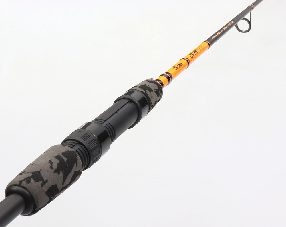 6'6 Okuma Jaw 3-6kg Spin Rod - 2 Pce Spinning Fishing Rod with Camo Split Grips