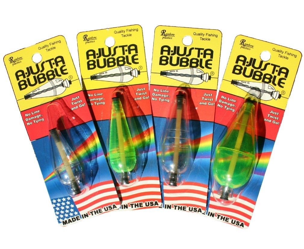 1/4 oz A-Just-A Bubble Fishing Float - No Tying Needed - Made In USA