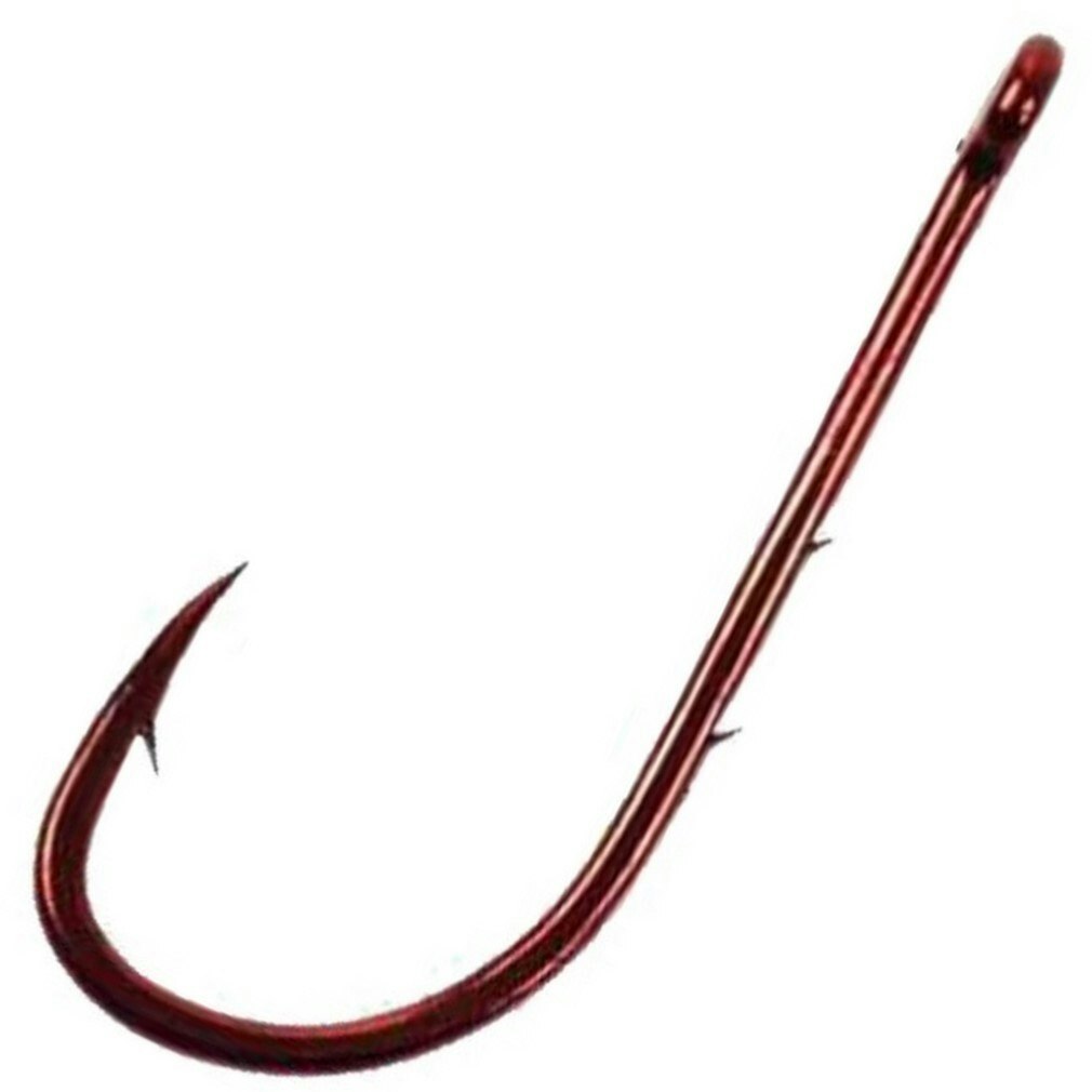 50 Pack of Tsunami Size 1 Chemically Sharpened Red Baitkeeper Hooks